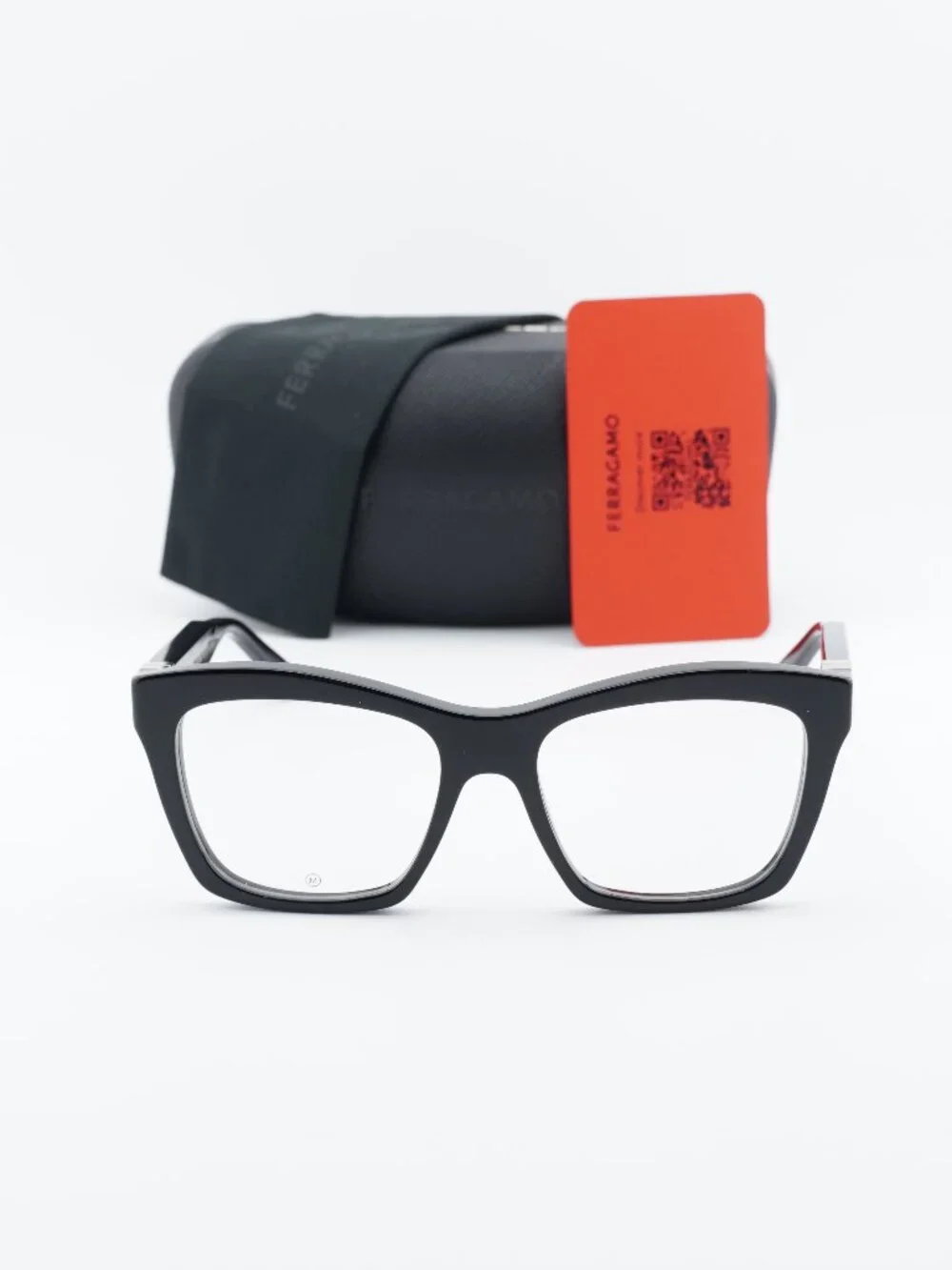 Salvatore Ferragamo SF3022 001 Cat Eye Eyeglasses 53mm – Black